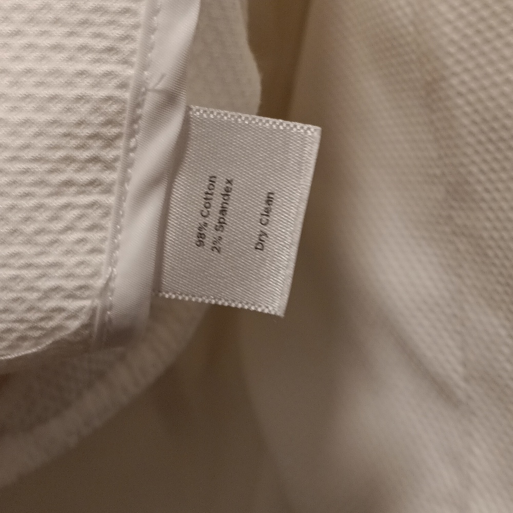 Talbots Textured White Pants - Picture 6 of 7